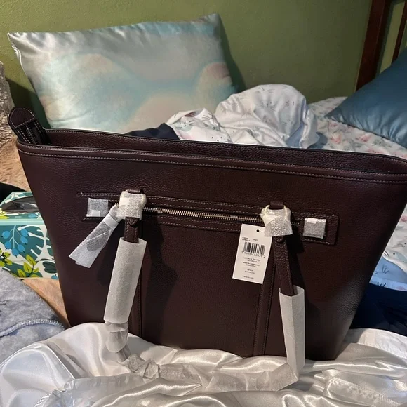 Coach Dark Brown Laptop Bag - Picture 2 of 5